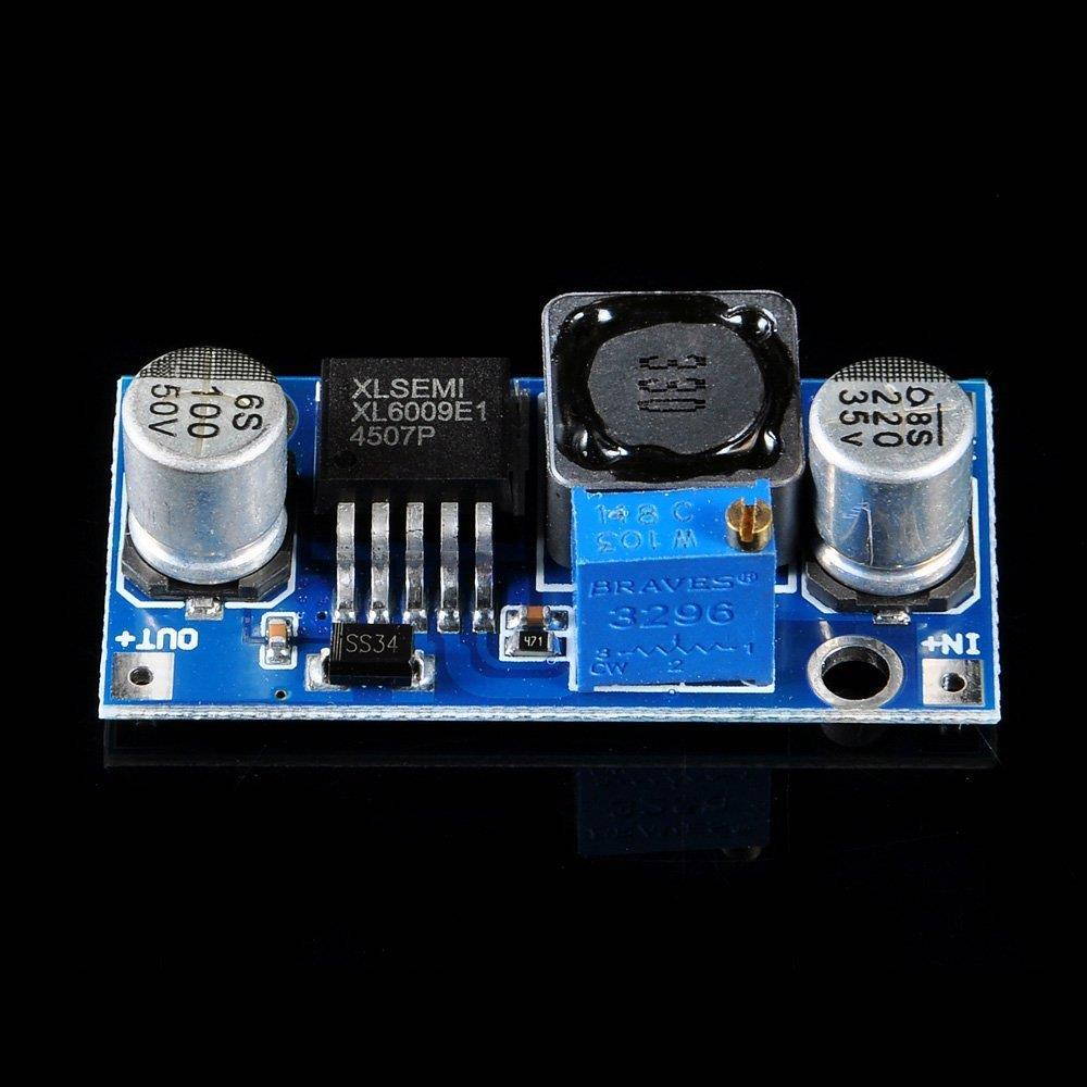 2 pcs Super XL6009 DC-DC Adjustable Step-up Boost Power Converter Module
