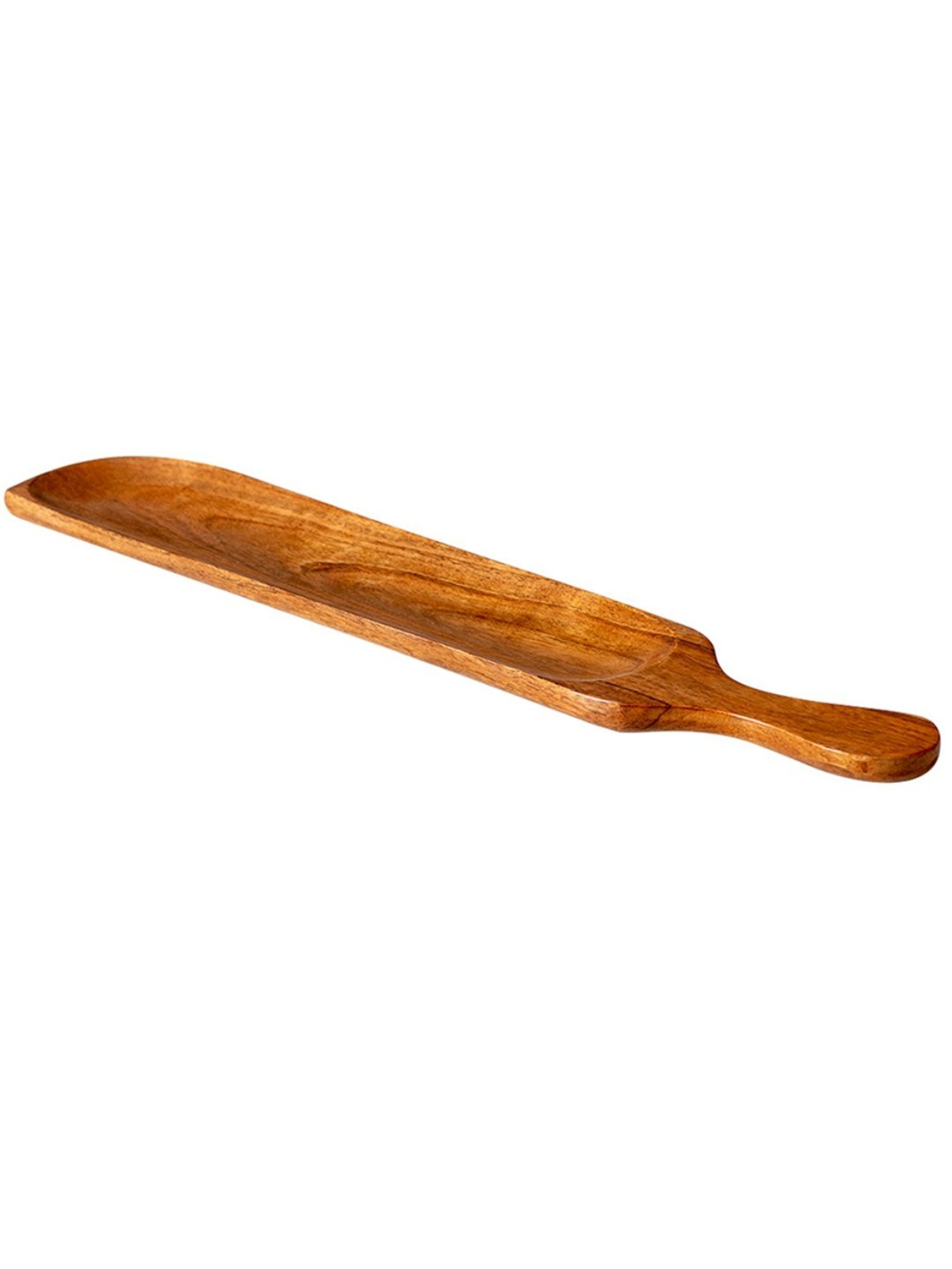 Nestroots Serving Platter Tray for Snack Wooden Rectangular Serving Tray with Handle Cheese Board