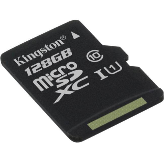 Kingston SDCS/128GBSP Canvas Select - Flash Memory Card - 128GB - UHS-I U1 / Class 10 - microSDXC
