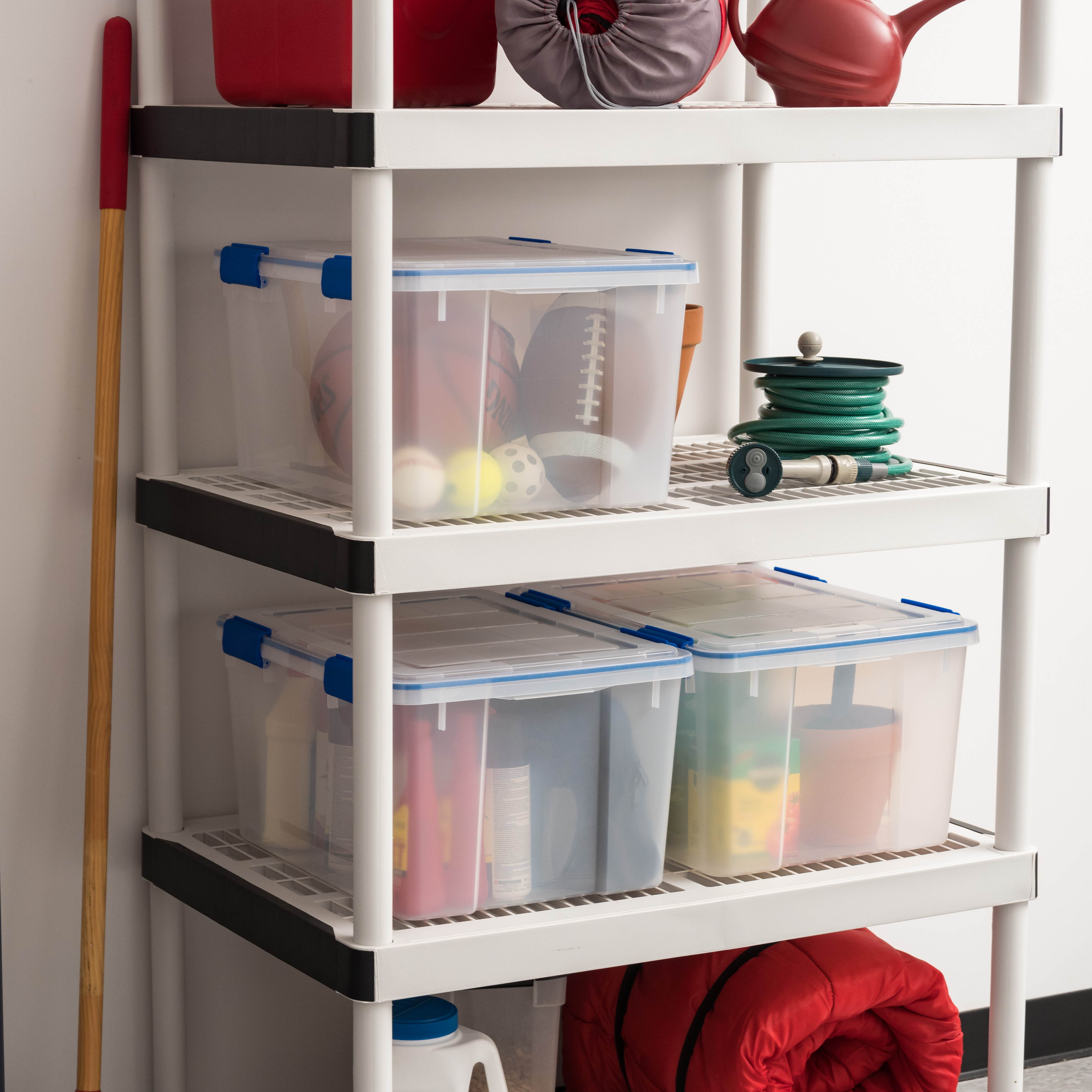 Weathertight Multi Purpose Storage Box 44 Quart, 3 Pack