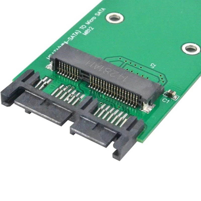 Mini PCI-e mSATA 3x5cm SSD To 1.8 Inch Micro SATA 7+9 Pin Adapter Converter Card Module Board