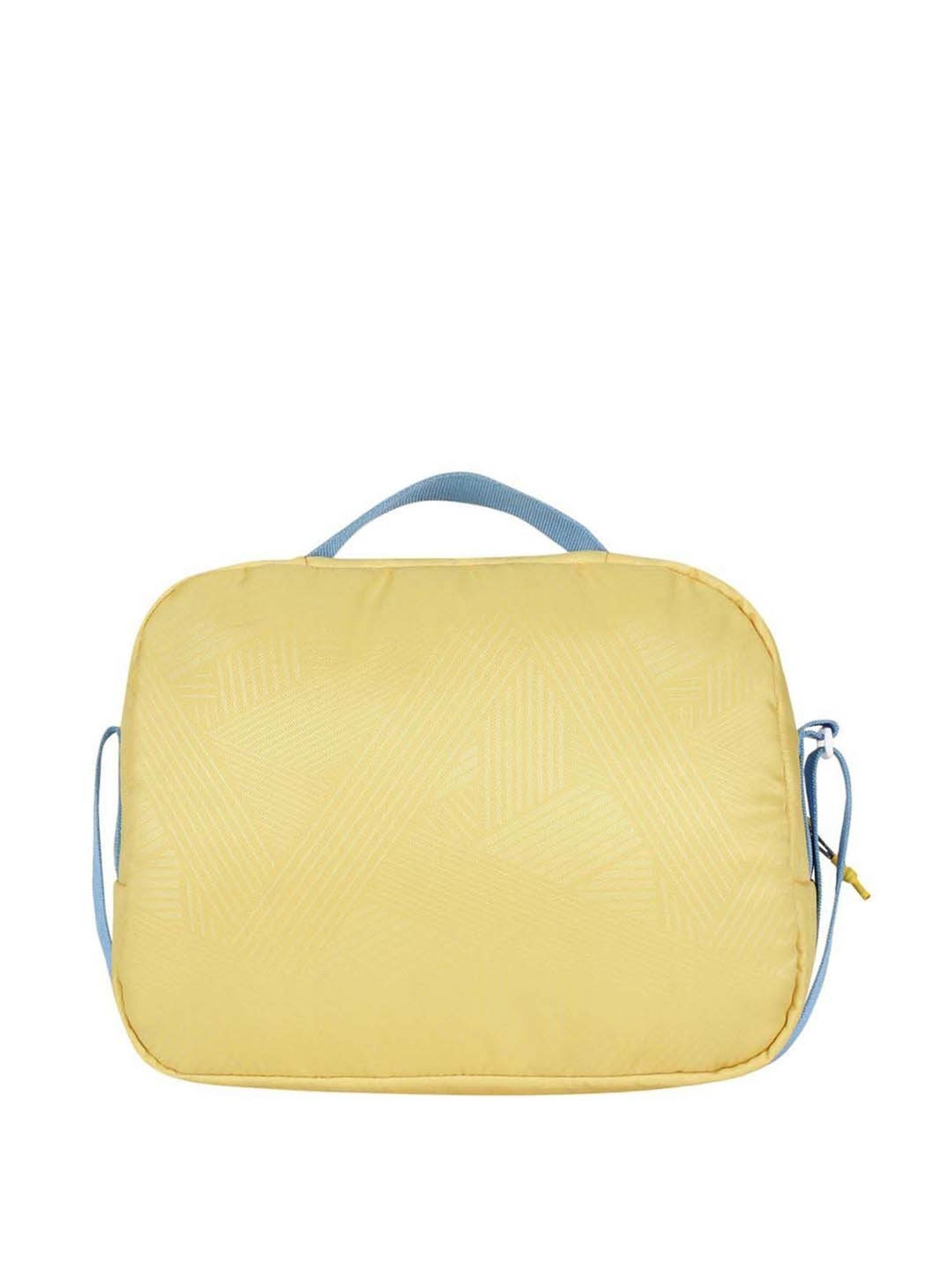 Wiki Yellow Solid Medium Cross Body Bag