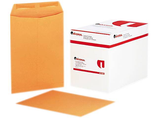 Universal 41105 Catalog Envelope  Side Seam  9 x 12  Light Brown  250/box