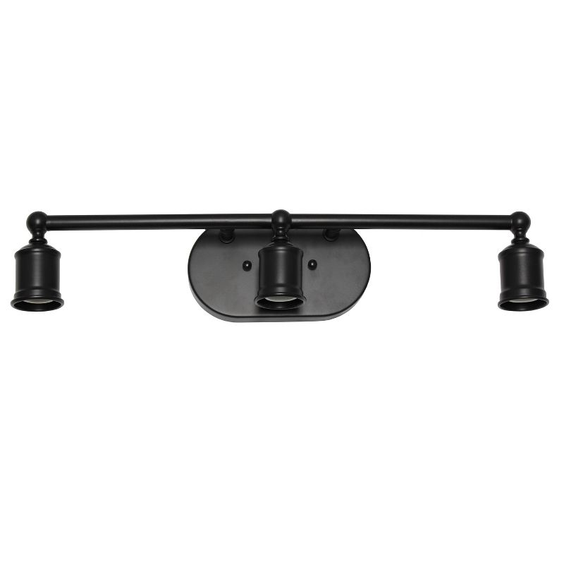 3-Light Industrial Metal Pendant Matte Black - Lalia Home