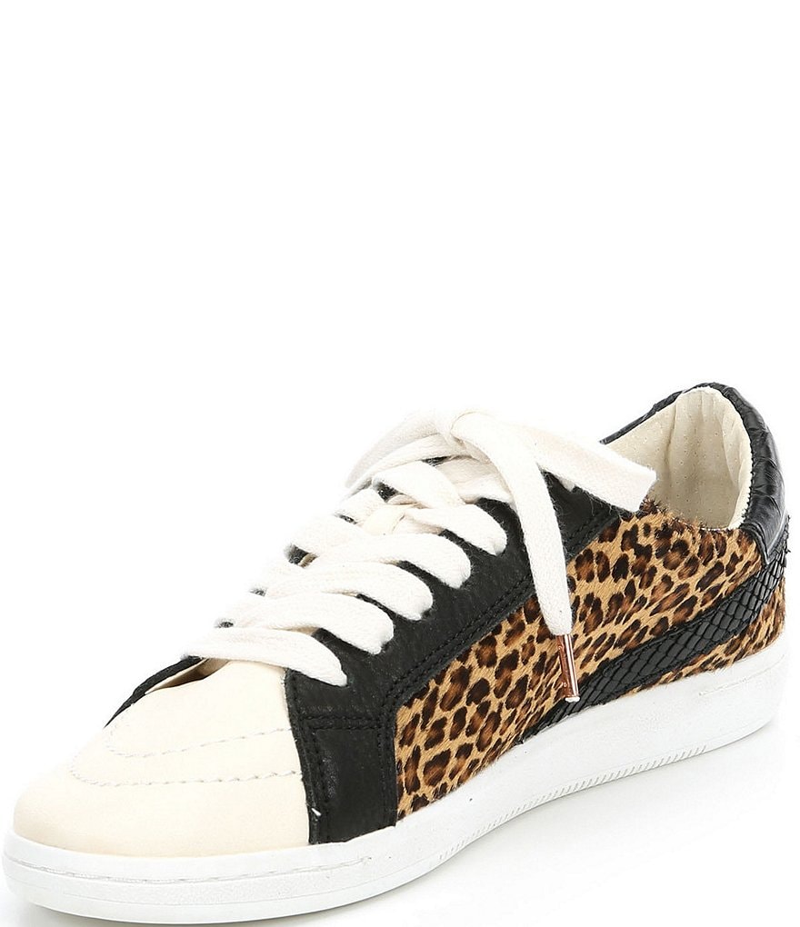 Dolce Vita Nino Leopard Print Calf Hair Sneakers