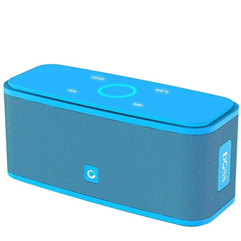 SoundBox Touch Portable Wireless Bluetooth Speakers with 12W HD Sound and Bass 20H Playtime Handsfree Speakers for Home Outdoor TravelBlue