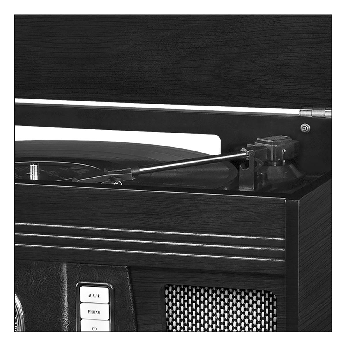 Victrola - Aviator 7-in-1 Bluetooth Stereo Audio system - Black