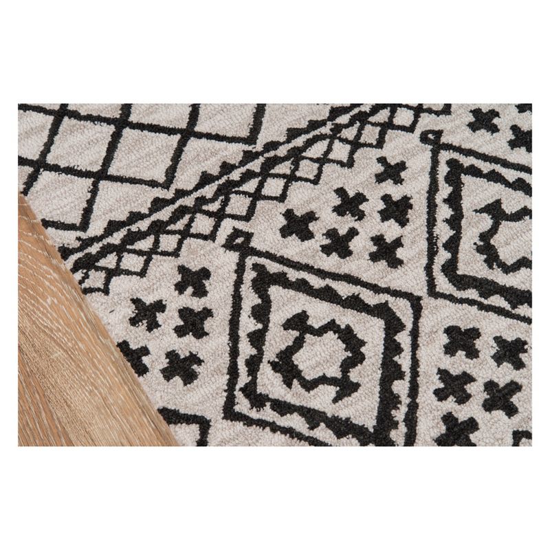 2'3"x8' Geometric Tufted Runner Gray - Momeni