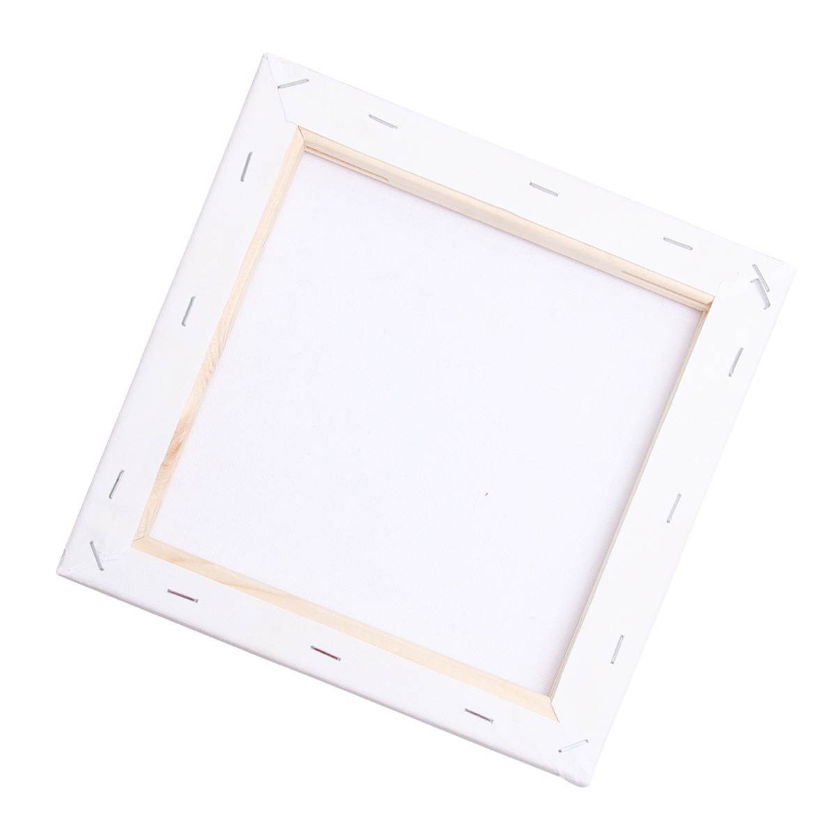 Square Shape Cotton Wood Blank Oil Painting Picture Frame Custom Solid Wood Painting Frame 10X10CM (White)