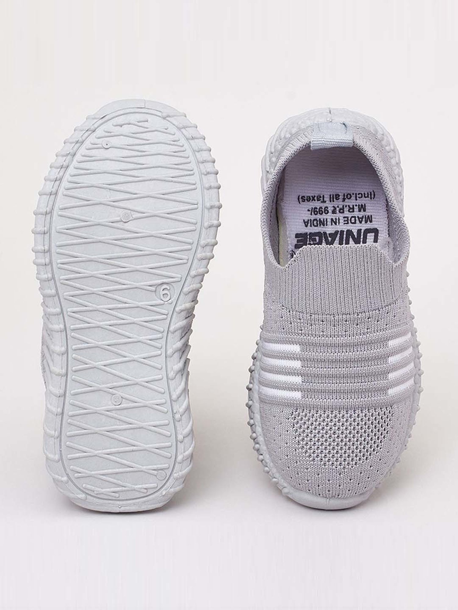 Priaansha Kids Grey Casual Slip-Ons