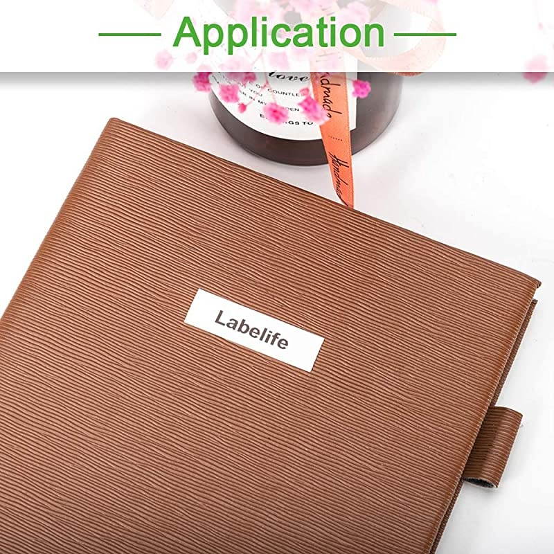 Compatible Label Tape Replacement for DYMO LetraTag Refills 91330 10697 Paper LT Label Tape Work for DYMO LetraTag LT-100H LT-100T QX50 Label Maker, Black on White, 1/2 Inch x 13 Feet, 5-Pack