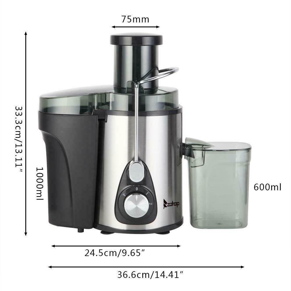 600W Electric Juicer Juice Machines Extractor Centrifugal Fruit Vegetable