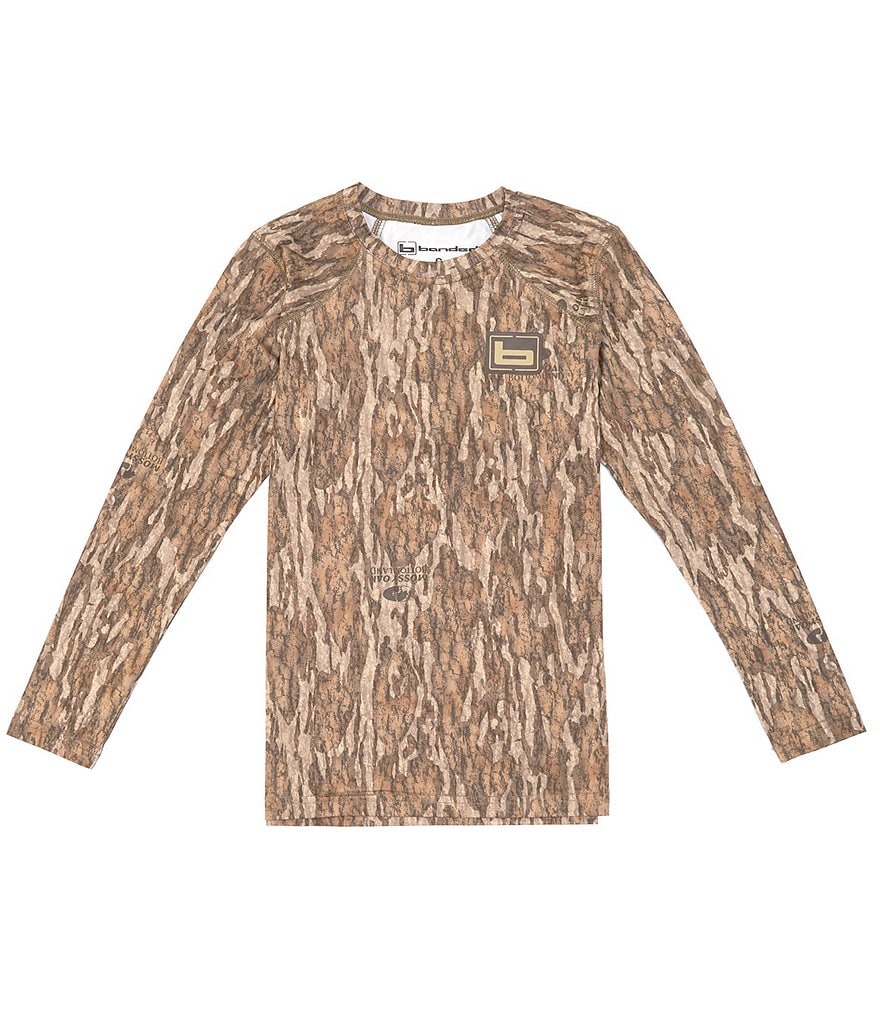 Banded Big Boys 8-20 Long-Sleeve Camo Mockneck Top