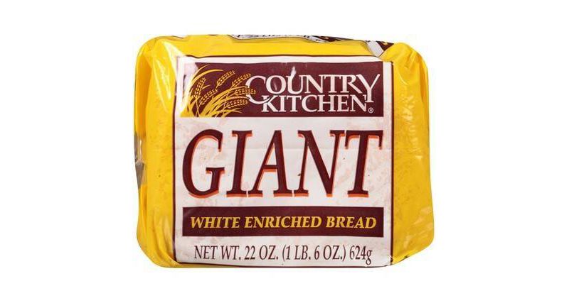 Country Kitchen Giant White Enriched Bread - 22oz