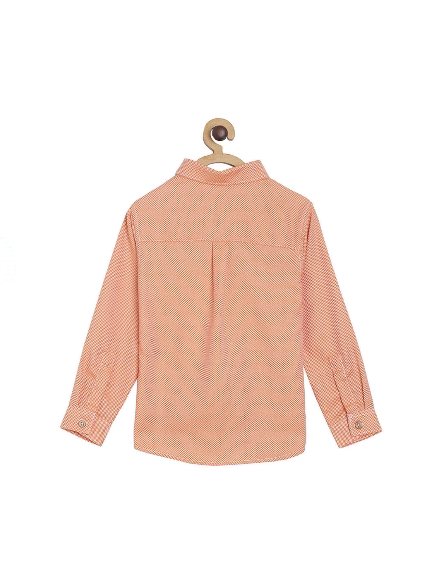 Tales & Stories Boys Orange Printed Shirt