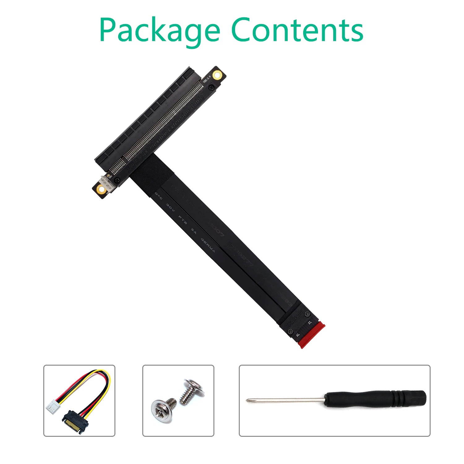 Graphics Extension Cable NVME M.2 to x16 PCIE Riser M2 to PCI Express Adapter Cable 20cm Full Speed For Bitcoin Miner Mining BTC