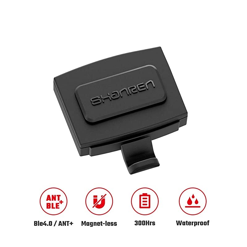 Cycling Speed Sensor Bluetooth ANT+ Wireless Bicycle Speed Sensor for Spin Bike Cycling Computers