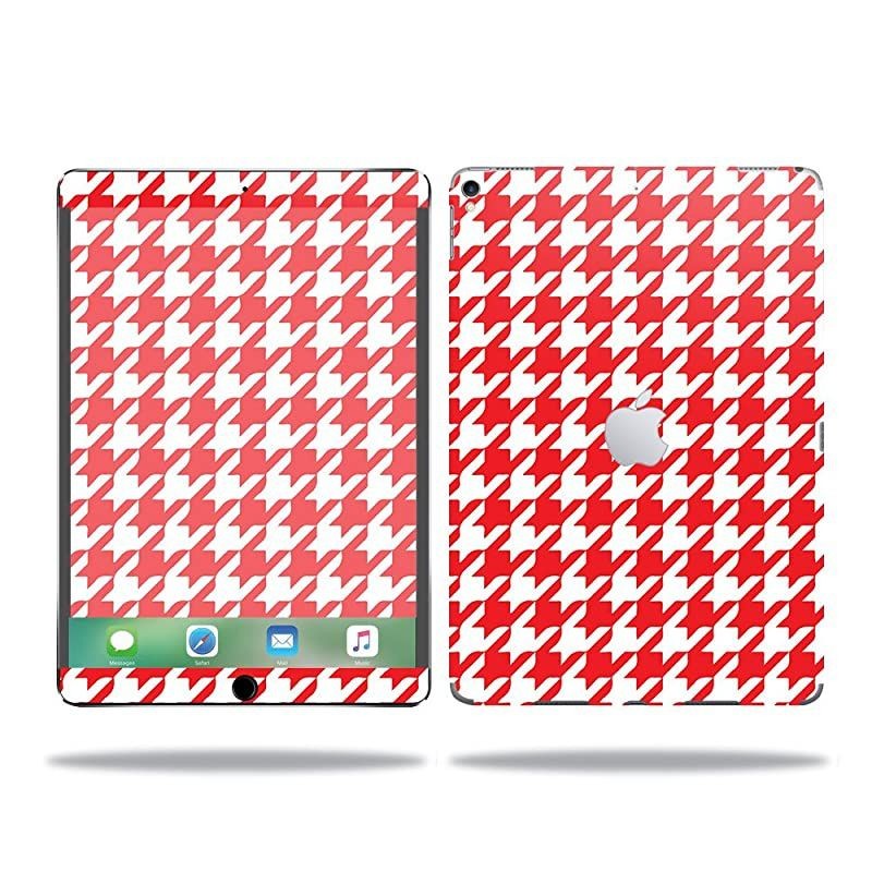 Skin Compatible with Apple iPad Pro &ndash; Red Houndstooth | Protective, Durable, and Unique Vinyl Decal wrap Cover | Easy to Apply, Remove, and Change Styles | Made in The USA