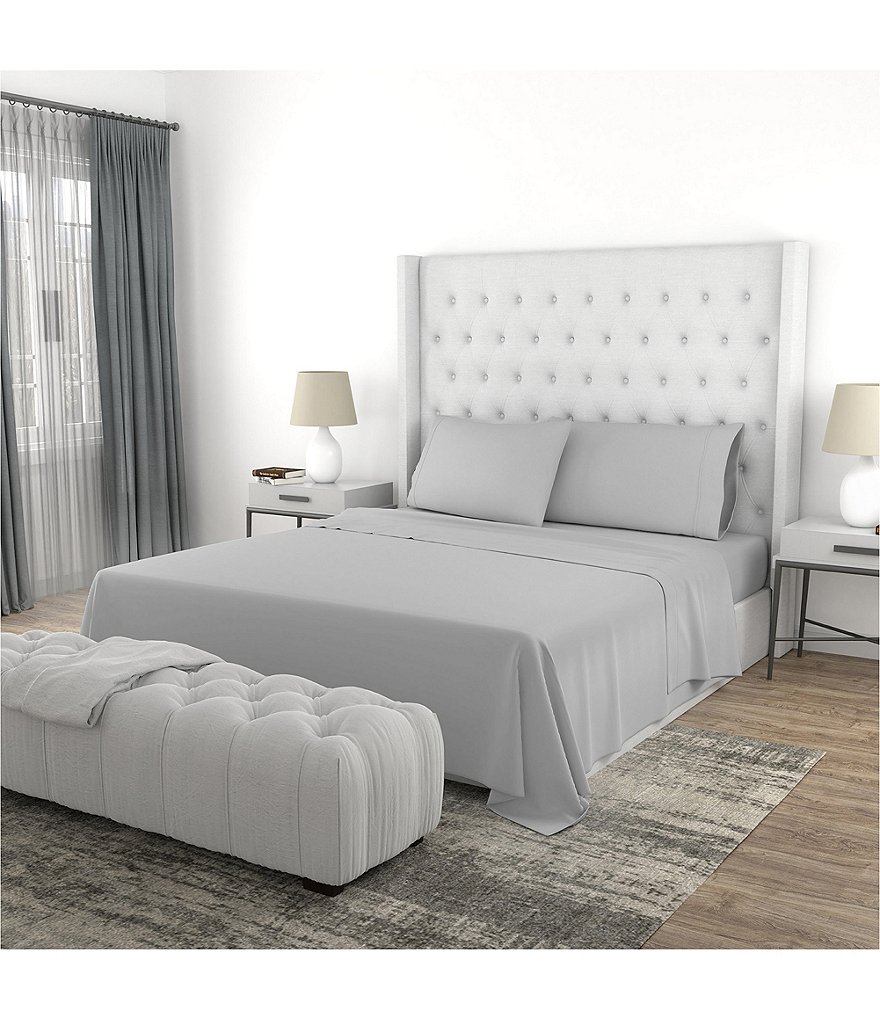 2 Pcs Standard 20"x26" Silk Satin Silky for Hair and Skin Pillowcase Black  - PiccoCasa