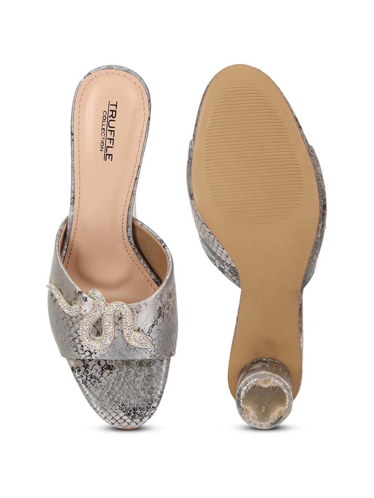 Truffle Collection Women's Grey Casual Sandals