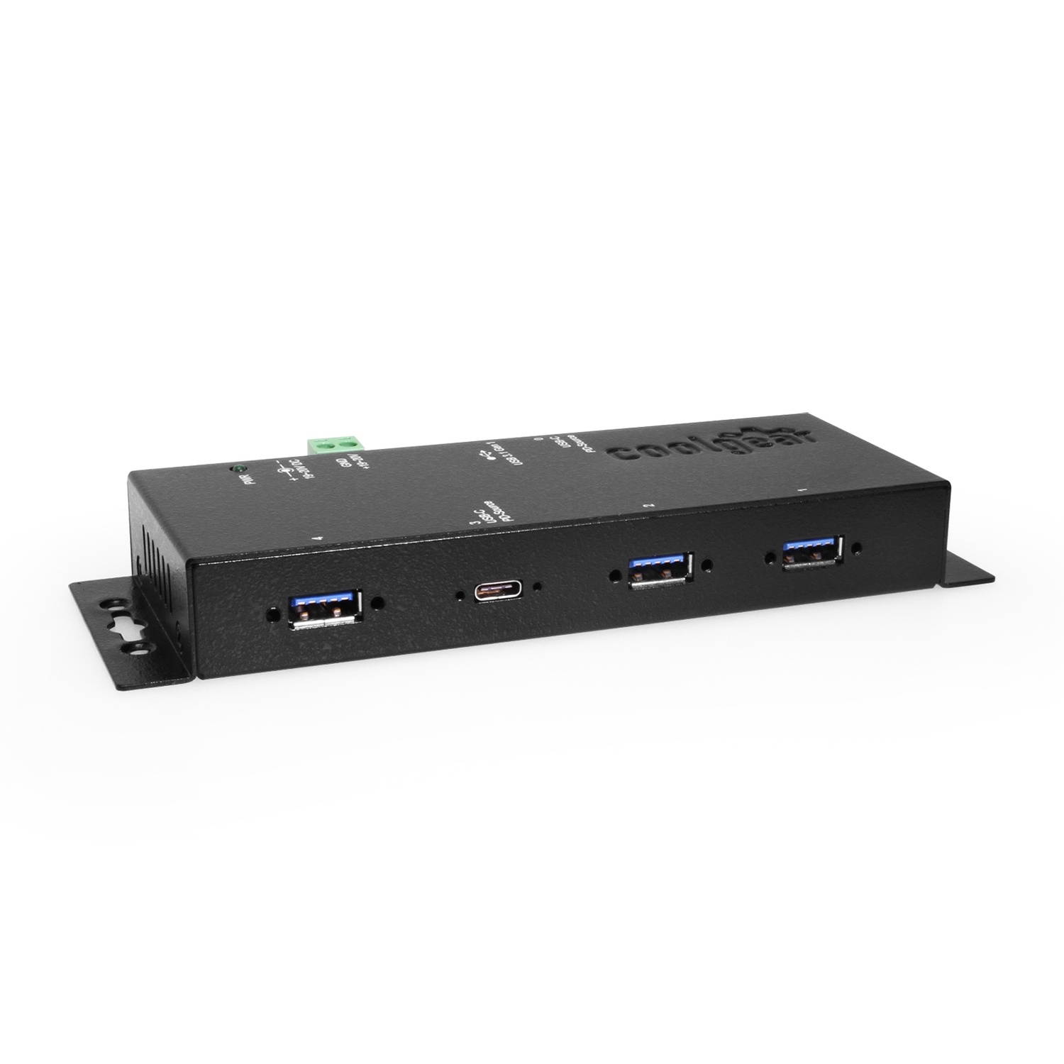 Coolgear USB-C 4-Port Hub w/Power Delivery & 15KV ESD Surge Protection USB 3.2 Gen1
