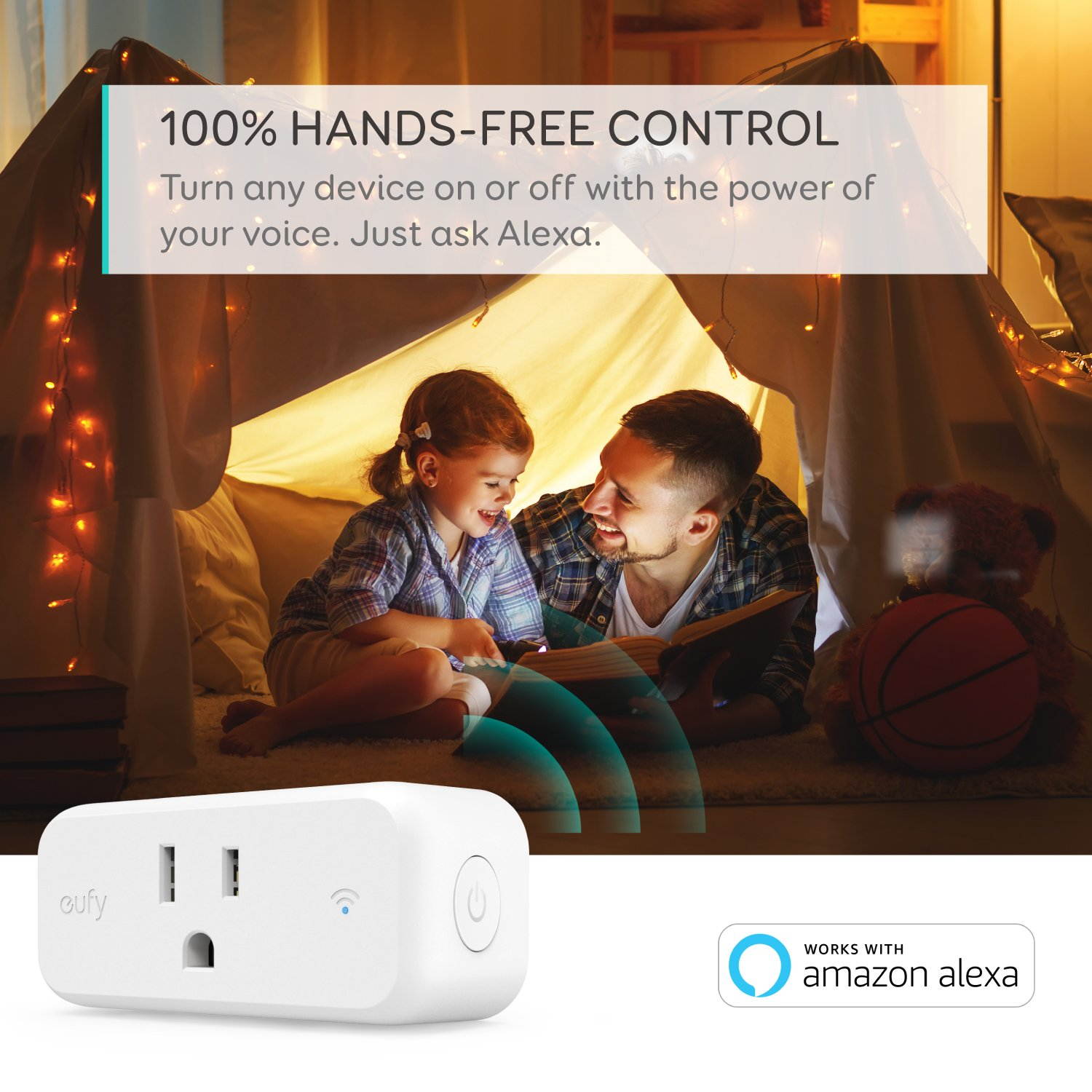 eufy WiFi Smart Plug by Anker, Works With Amazon Alexa and the Google Assistant, White, Set Schedules, Countdown Timer, Control Remotely, Away Mode