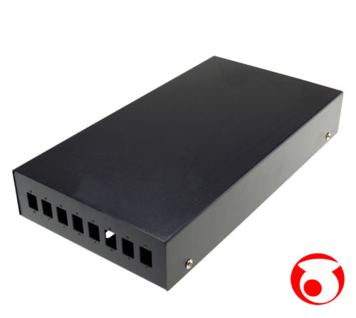 8 Port FTTH Fiber Termination Box, Wall Mount, Metal Construction