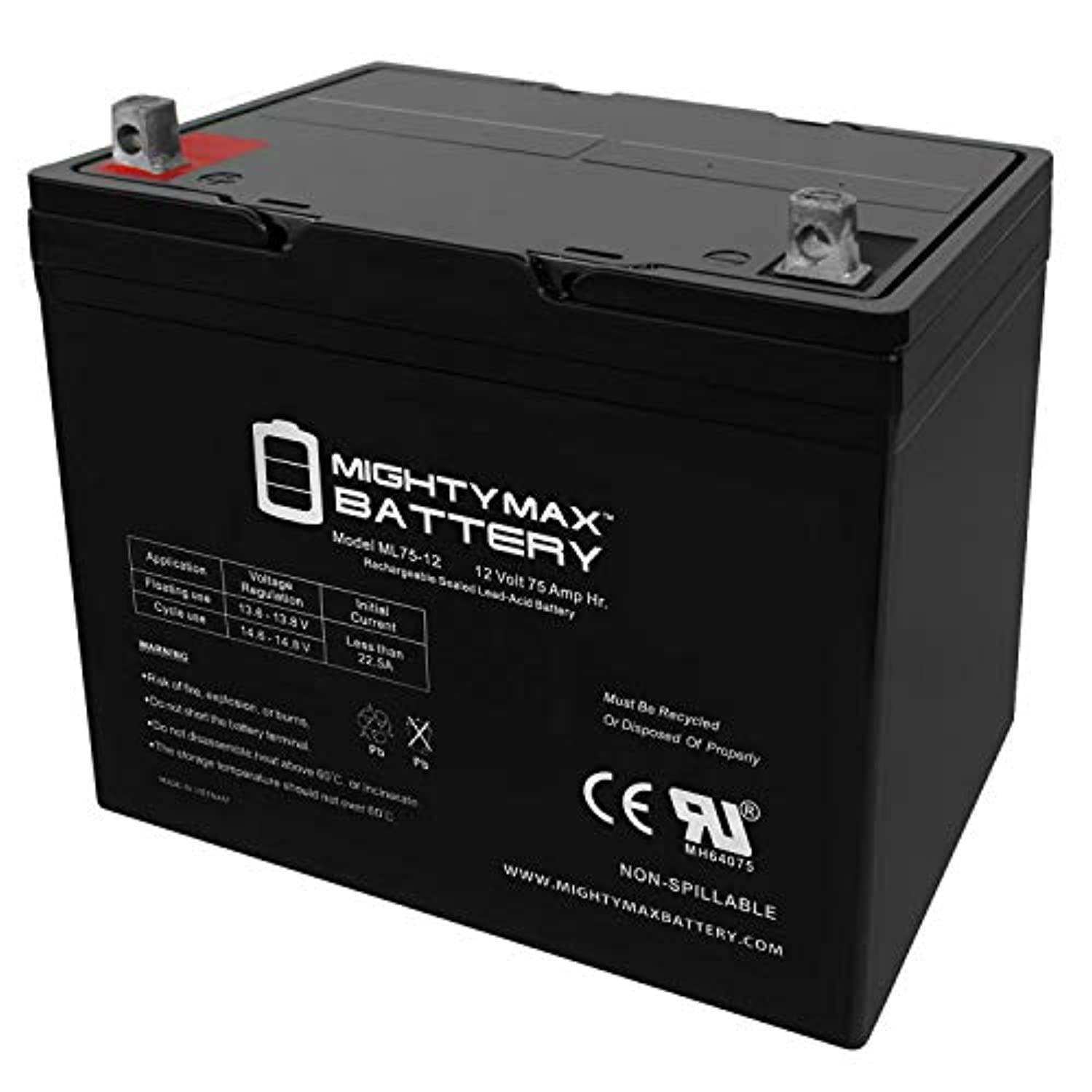 12V 75AH Battery Replacement for CSB GPL12750, GPL 12750