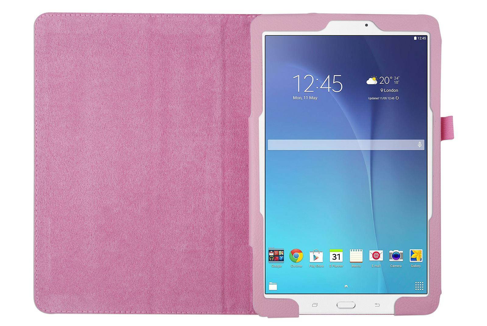 Hellfire Trading Magnetic PU Leather Case for Samsung Galaxy Tab E T560 9.6" - Light Blue