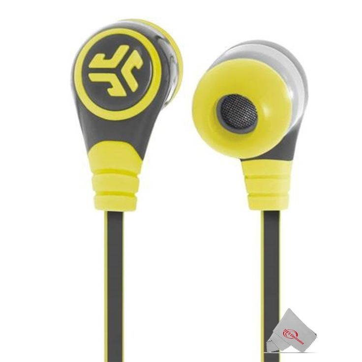 JLAB Diego Earbuds Yellow + Mic with Action Tracker Fitness Watch + Software