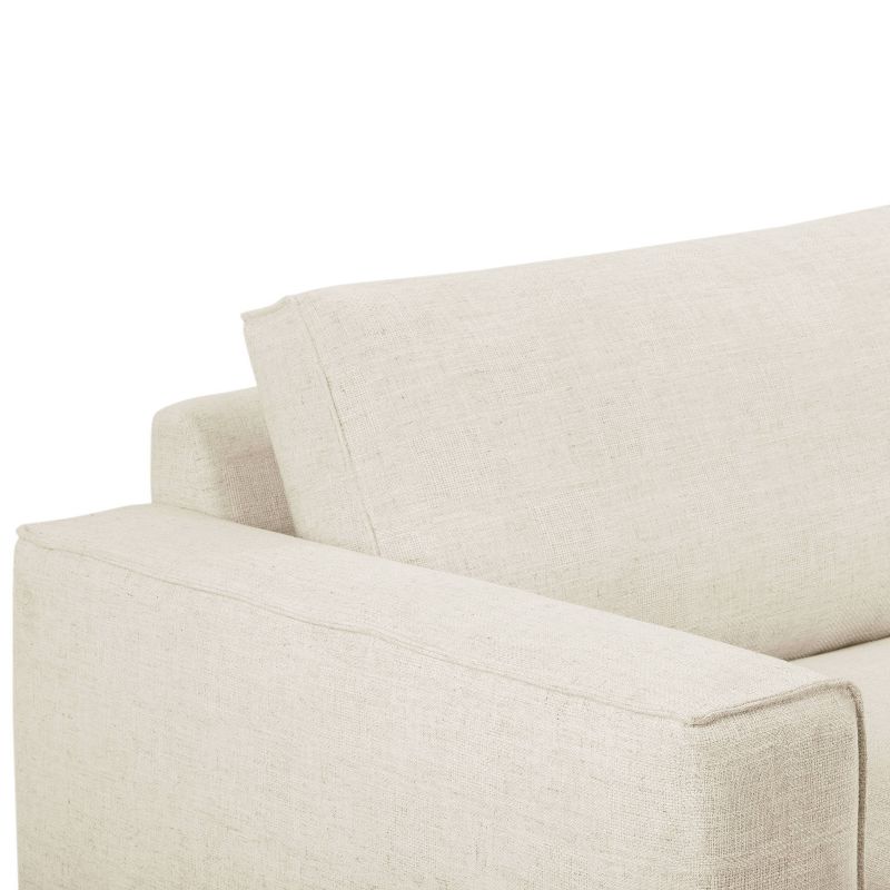 Deborah Modern Glam Sofa Alabaster White - Poly & Bark