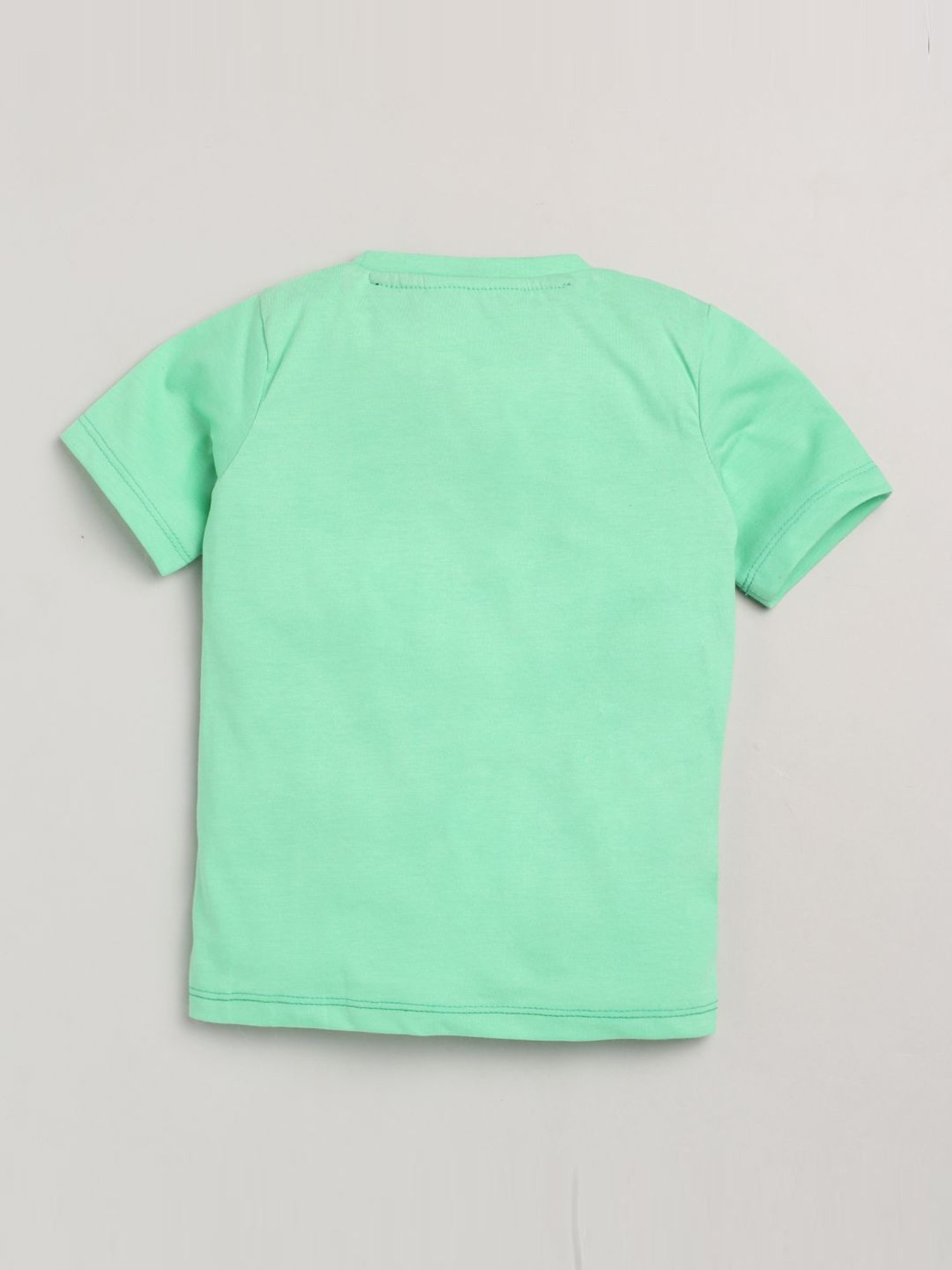 Lazy Shark Kids Green Printed T-Shirt & Shorts