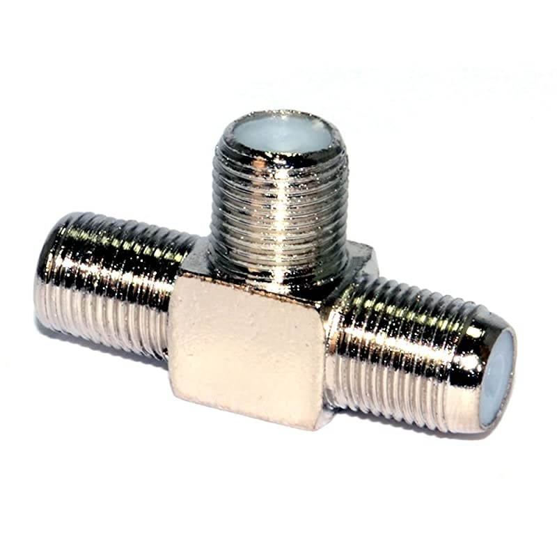 F Type T Junction Splitter for Connecting & Satellite TV