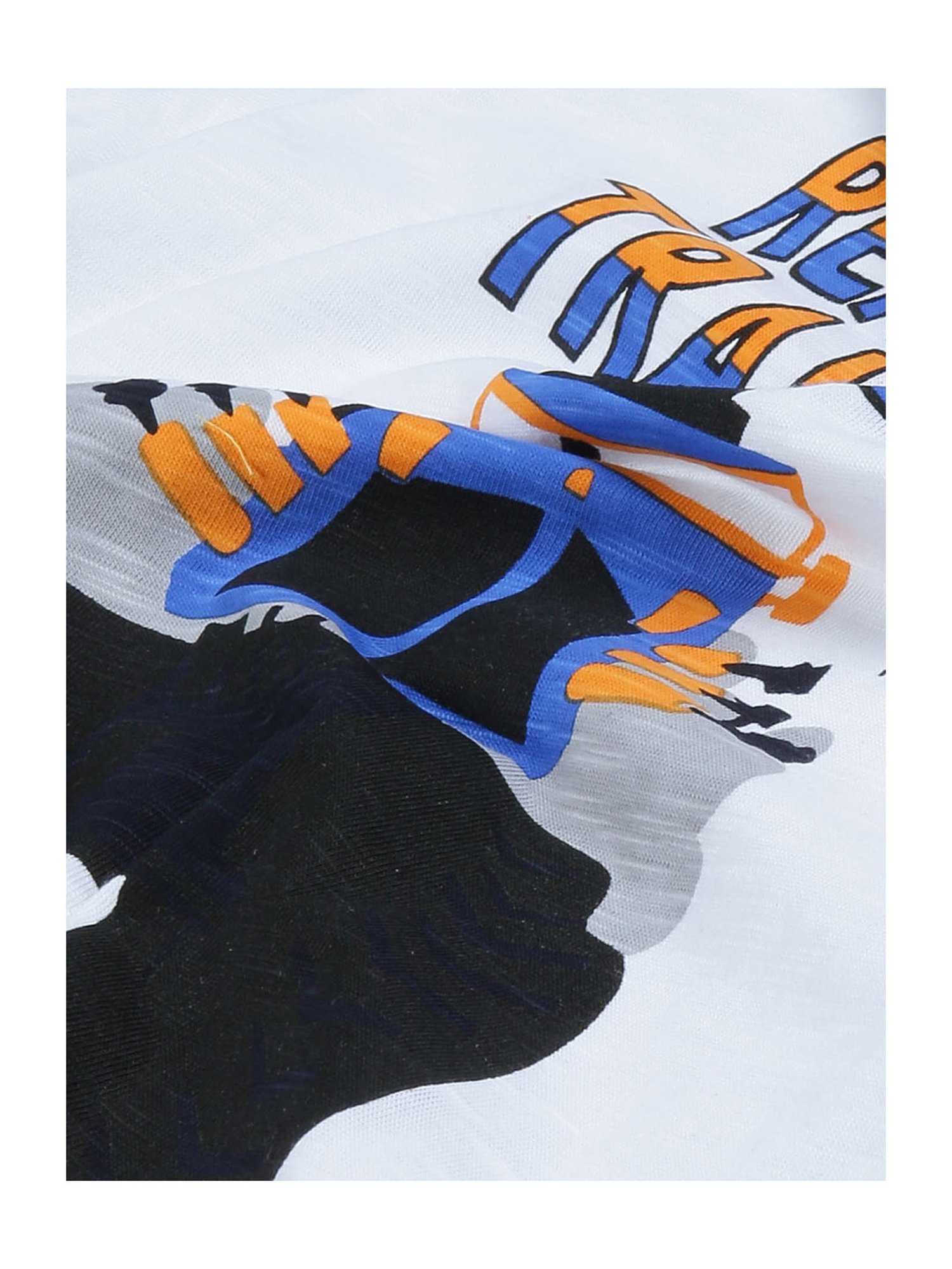 Plum Tree Kids Navy & White Printed T-Shirt (Pack Of 2)