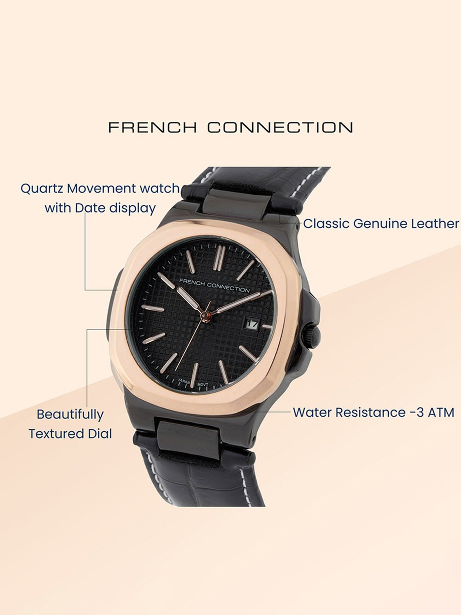 French Connection FCB2BL Analog Watch for Men