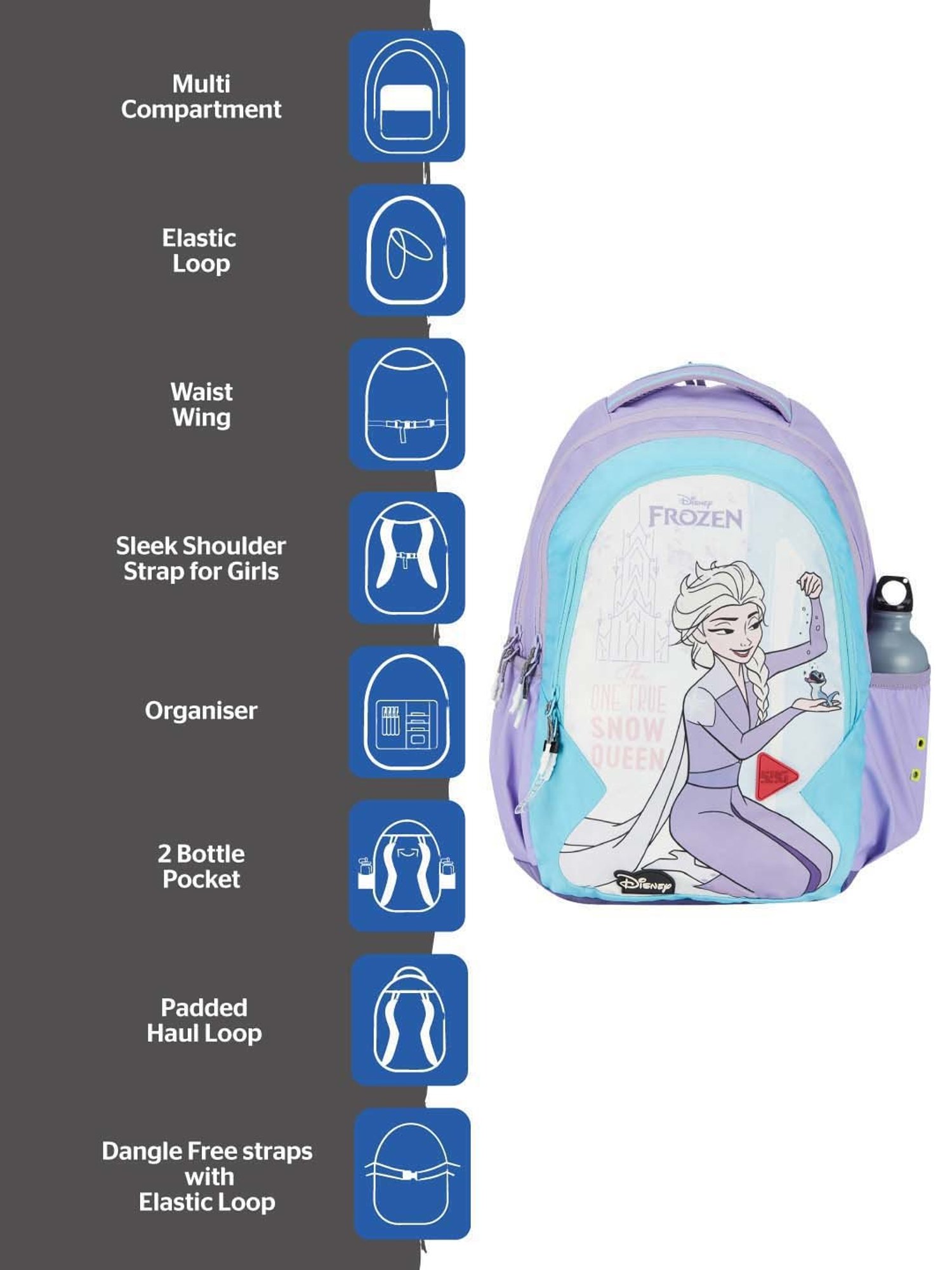 Wiki 29.5 Ltrs Purple Medium Backpack