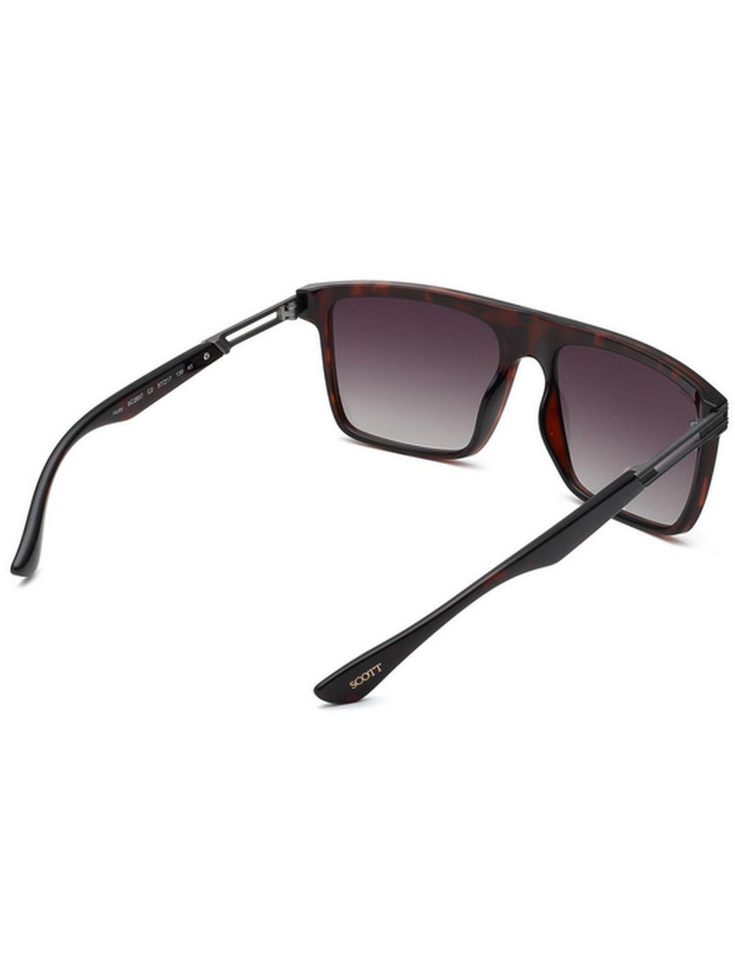 SCOTT Brown Square UV Protection Sunglasses for Men