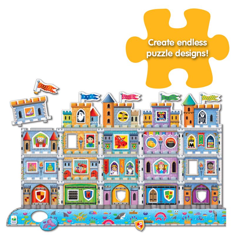 The Learning Journey Puzzle Doubles! Create A Scene Castle 60+ pcs