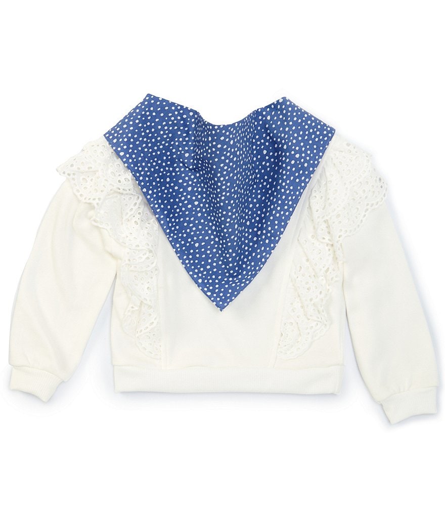 Flapdoodles Little Girls 2T-6X Long Sleeve Stripe Hoodie