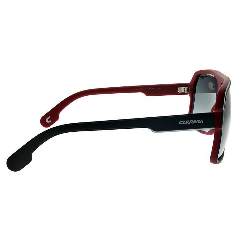 Carrera  BLX 9O Unisex Rectangle Sunglasses Matte Black Red 62mm