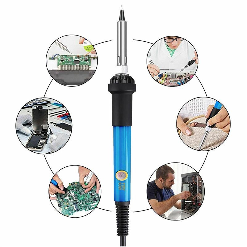 Electric Soldering Iron Gun Tool Kit 110V 60W Welding Desoldering Pump Tool