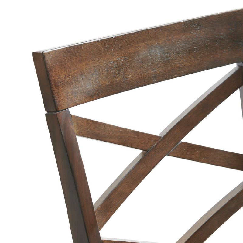 6pc Regan Counter Height Dining Set with 4 Side Chairs and Bench Cherry - Picket House Furnishings