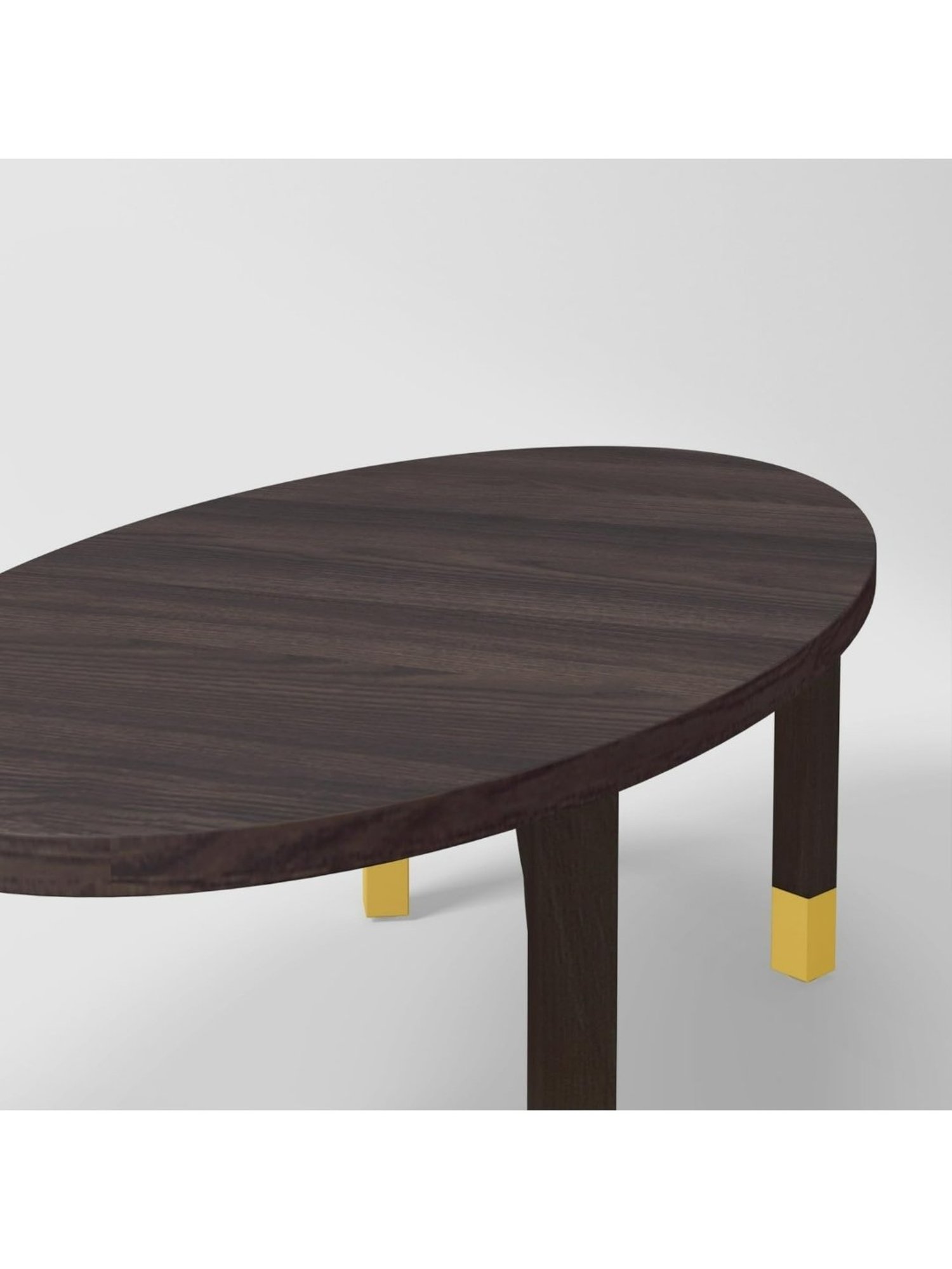 Godrej Interio Oval XL Brown Rose Wood Coffee Table