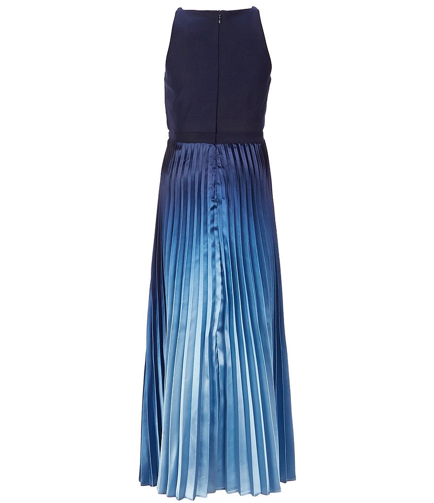 Rare Editions Big Girls 7-16 Knit-Popover/Ombre Long Dress