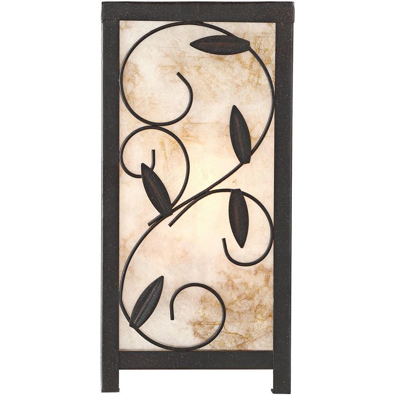 Franklin Iron Works Henri Mica 11" High Accent Table Lamp