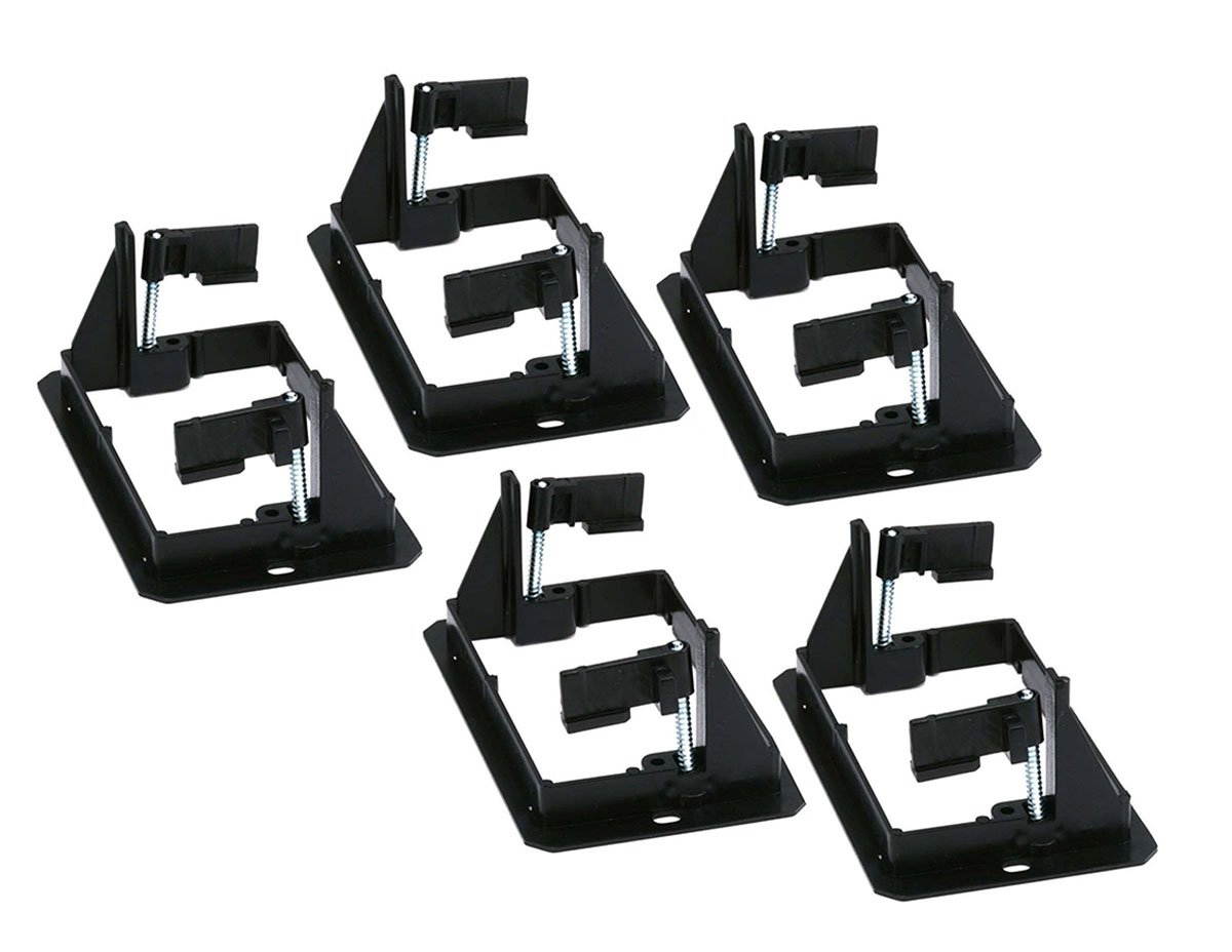 iMBAPrice Low Voltage 1 Gang Mounting Bracket for Banana Wall Plate (5 Pack)