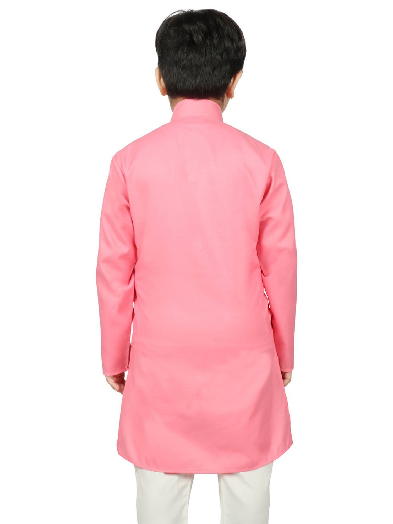 TABARD Kids Red Printed Full Sleeves Kurta