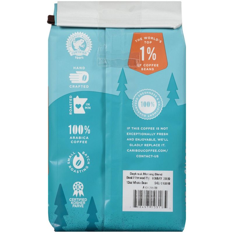 Caribou Coffee Daybreak Light Roast Whole Bean Coffee - 12oz