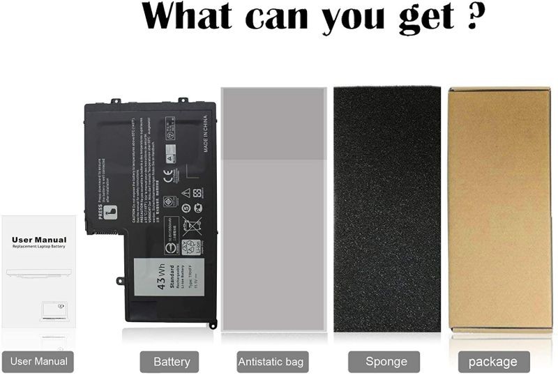 43WH TRHFF P39F P49G Notebook Battery for Dell Inspiron 15 5000 Series 15-5547 5547 5548 5545 5542 N5547 N5447 5447 5445 5448 i5547-3750sLV Latitude 14-3450 15-3550 0PD19 1V2F6 DL011307-PRR13G01 P51G