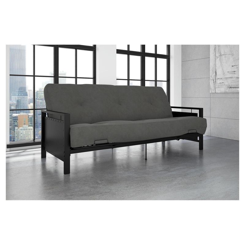 Henley Metal Arm Futon Frame Black Metal - Dorel Home Products